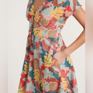 Marine Layer - Camila Mini Dress in Hibiscus Floral - Extra Large / XL